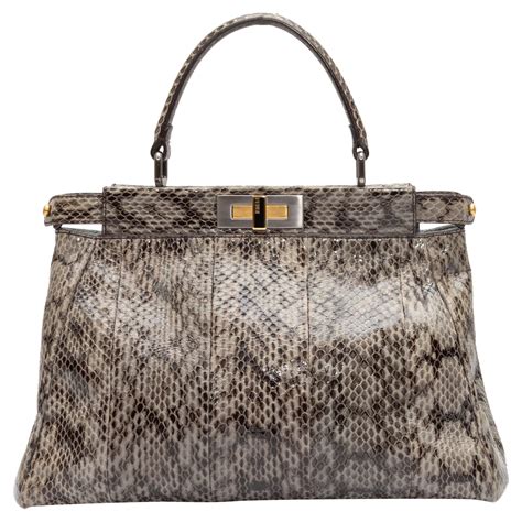 fendi dust bag for sale|fendi peekaboo snakeskin.